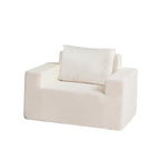 Ameican White Oak Modern 40.2 Accent Chair with Pillow