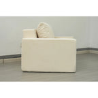 Ameican White Oak Modern 40.2 Accent Chair with Pillow