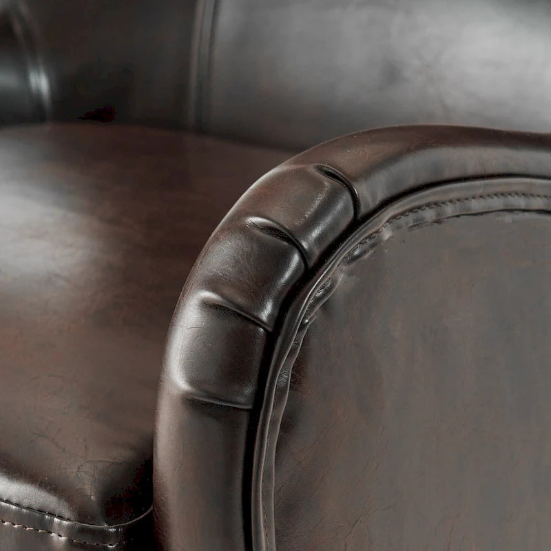 27 High Back Accent Chair with Wing Back and Birch Legs