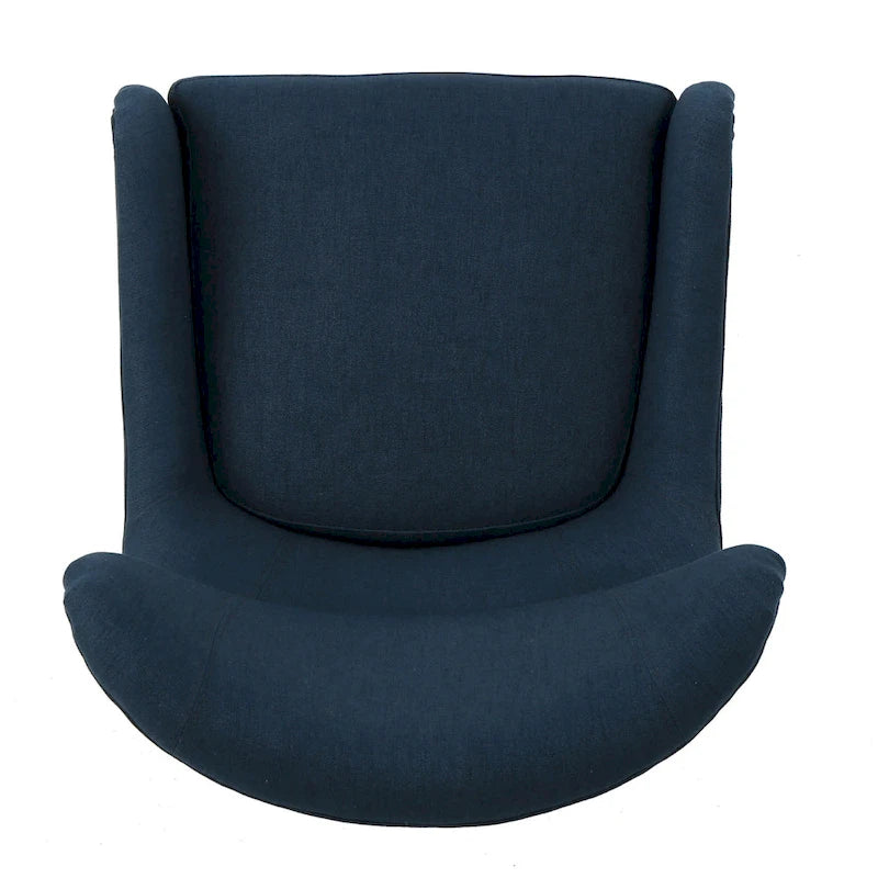 27 High Back Accent Chair with Wing Back and Birch Legs