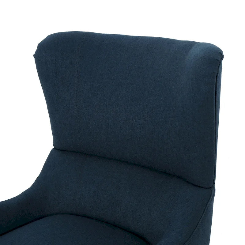 27 High Back Accent Chair with Wing Back and Birch Legs