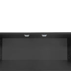 Modern Shoe Storage Bench with Hidden Storage and Upholstered Cushions