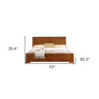 Oak Solid and Manufactured Wood Queen Bed Frame