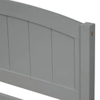 Twin Size Platform Bed with Two Drawers, White