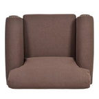 Brown 37.4 Accent Chair with Nailheads