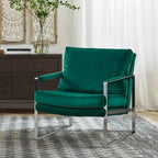 Modern PU Leather Upholstered Arm Chair with Steel Frame