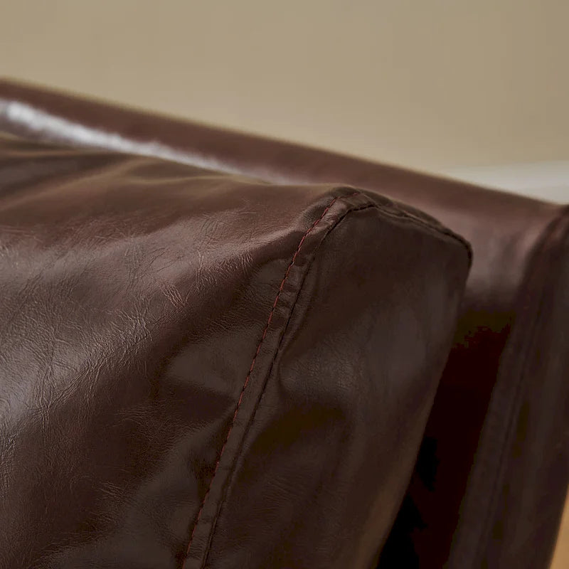 Modern PU Leather Upholstered Arm Chair with Steel Frame