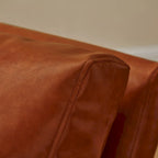 Modern PU Leather Upholstered Arm Chair with Steel Frame