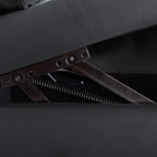 Chaise Lounge Indoor,Velvet Lounge Chair for Bedroom with Storage & Pillow,Modern Upholstered Rolled Arm Chase Lounge
