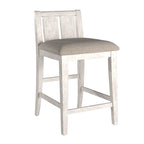 Two-Tone Fabric Counter Height Chair (Set of 2)