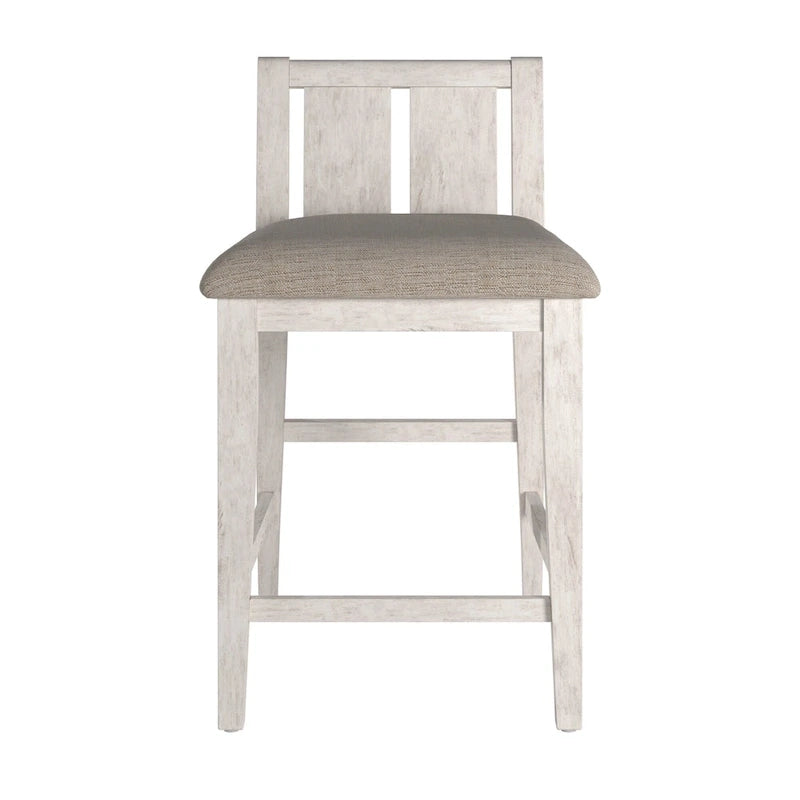 Two-Tone Fabric Counter Height Chair (Set of 2)