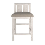 Two-Tone Fabric Counter Height Chair (Set of 2)