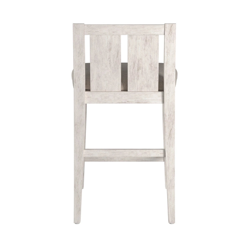 Two-Tone Fabric Counter Height Chair (Set of 2)