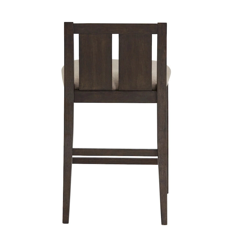 Two-Tone Fabric Counter Height Chair (Set of 2)