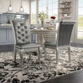 Glam Faux Leather Dining Chairs (Set of 2)