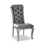 Glam Faux Leather Dining Chairs (Set of 2)