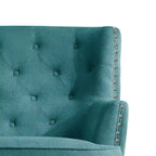 Velvet / Linen 30 Wide Tufted Wingback Accent Chair