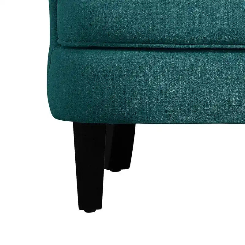 Velvet / Linen 30 Wide Tufted Wingback Accent Chair