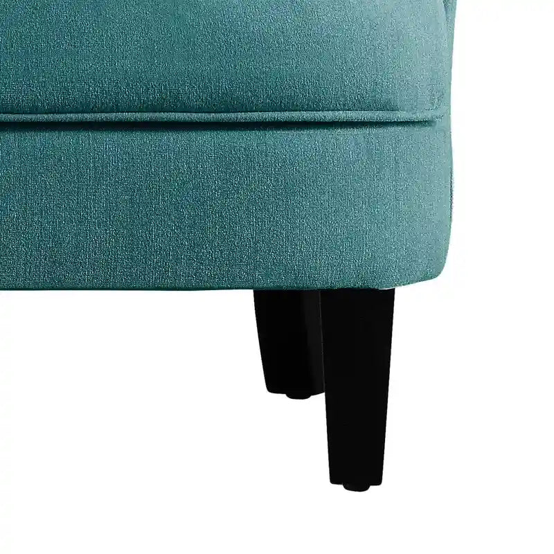 Velvet / Linen 30 Wide Tufted Wingback Accent Chair