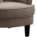 Velvet / Linen 30 Wide Tufted Wingback Accent Chair