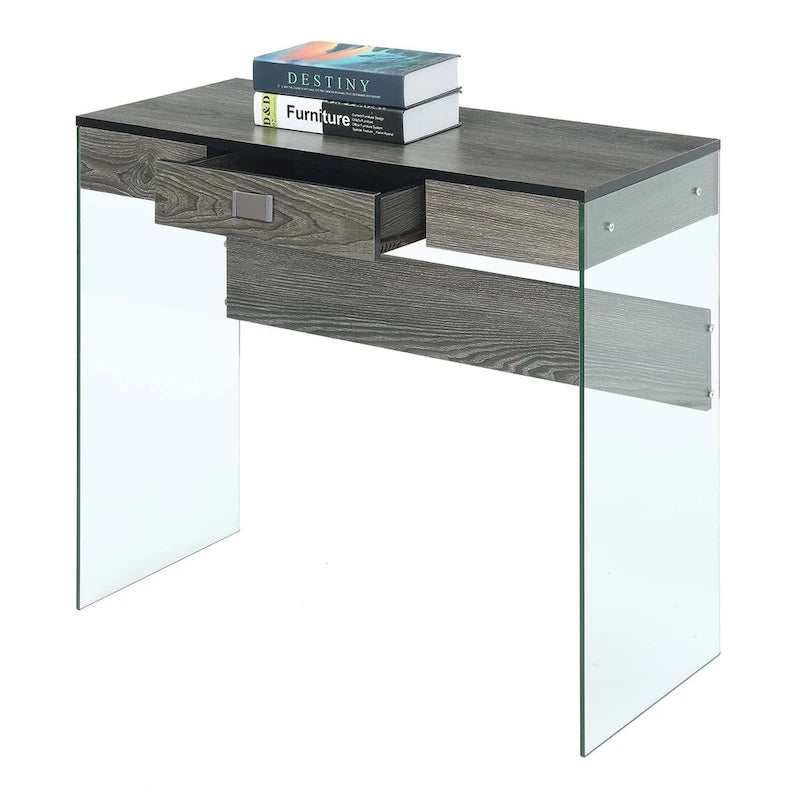 1 Drawer Glass 36 Desk
