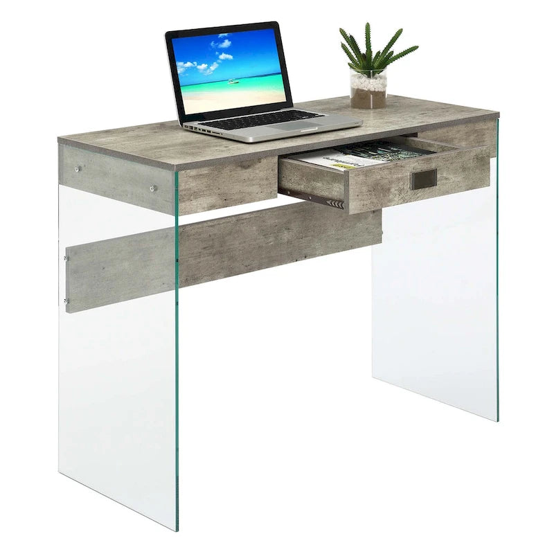 1 Drawer Glass 36 Desk