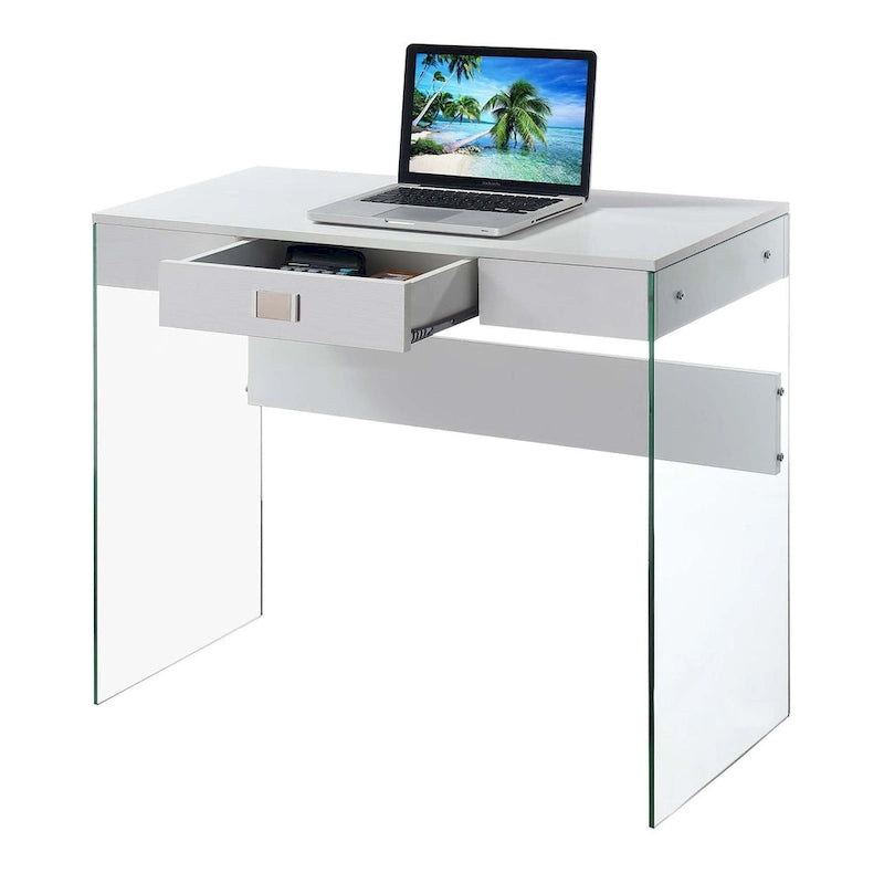 1 Drawer Glass 36 Desk