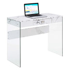 1 Drawer Glass 36 Desk