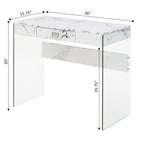 1 Drawer Glass 36 Desk