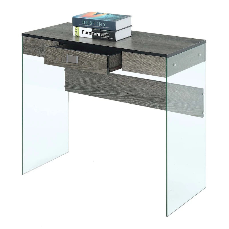 1 Drawer Glass 36 Desk
