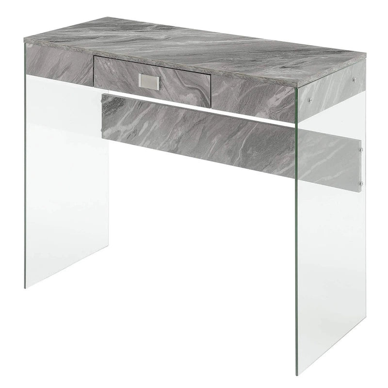 1 Drawer Glass 36 Desk