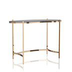 Modern Gold 44-inch Glass Computer Desk