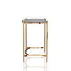 Modern Gold 44-inch Glass Computer Desk