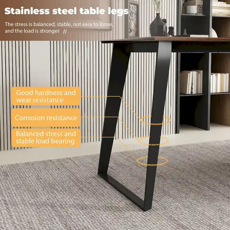 54.3 Office Computer Desk Corner Desk Reversible Cabinet
