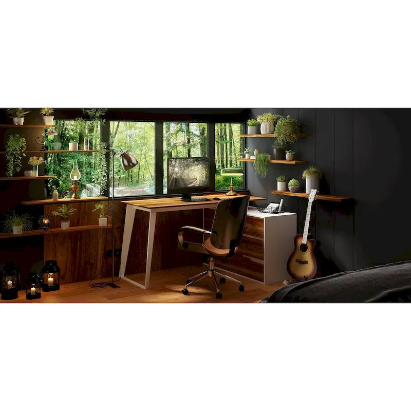 54.3 Office Computer Desk Corner Desk Reversible Cabinet