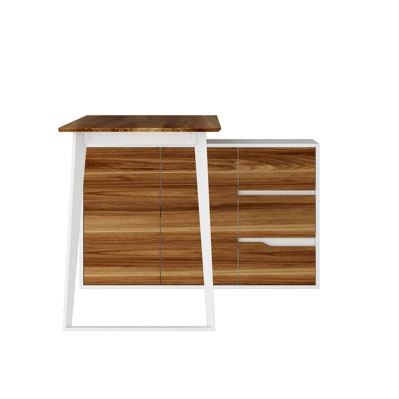 54.3 Office Computer Desk Corner Desk Reversible Cabinet
