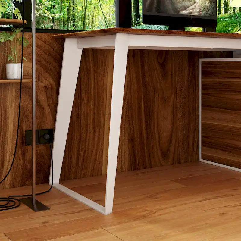 54.3 Office Computer Desk Corner Desk Reversible Cabinet