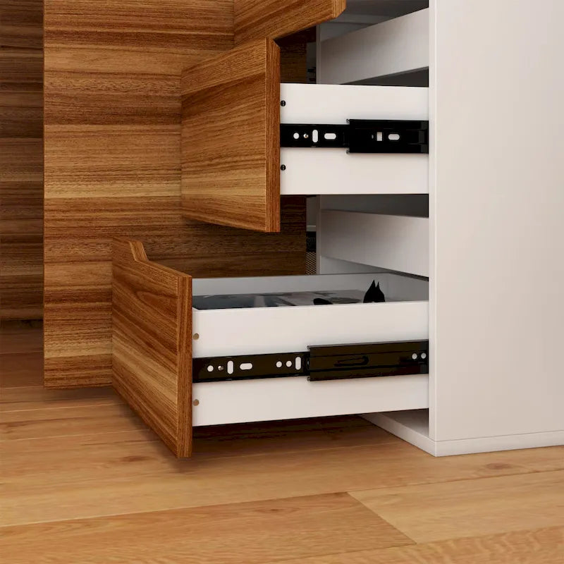 54.3 Office Computer Desk Corner Desk Reversible Cabinet