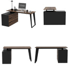 54.3 Office Computer Desk Corner Desk Reversible Cabinet