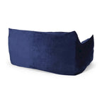 Velveteen 2 Seater Oversized Bean Bag Chair with Armrests