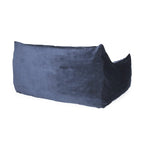 Velveteen 2 Seater Oversized Bean Bag Chair with Armrests
