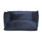 Velveteen 2 Seater Oversized Bean Bag Chair with Armrests