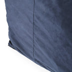 Velveteen 2 Seater Oversized Bean Bag Chair with Armrests