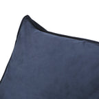 Velveteen 2 Seater Oversized Bean Bag Chair with Armrests