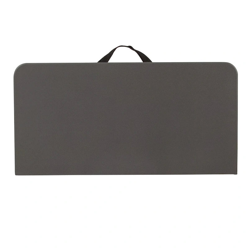 2.83-Foot Square Bi-Fold Plastic Folding Table with Carrying Handle