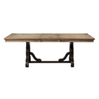 Maple and Black Dining Table with Removable Leaf