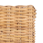 Coastal Rattan Accent Chair with Cushion - 18.5 W x 22.8 L x 38.2 H - 19Wx23Dx38H
