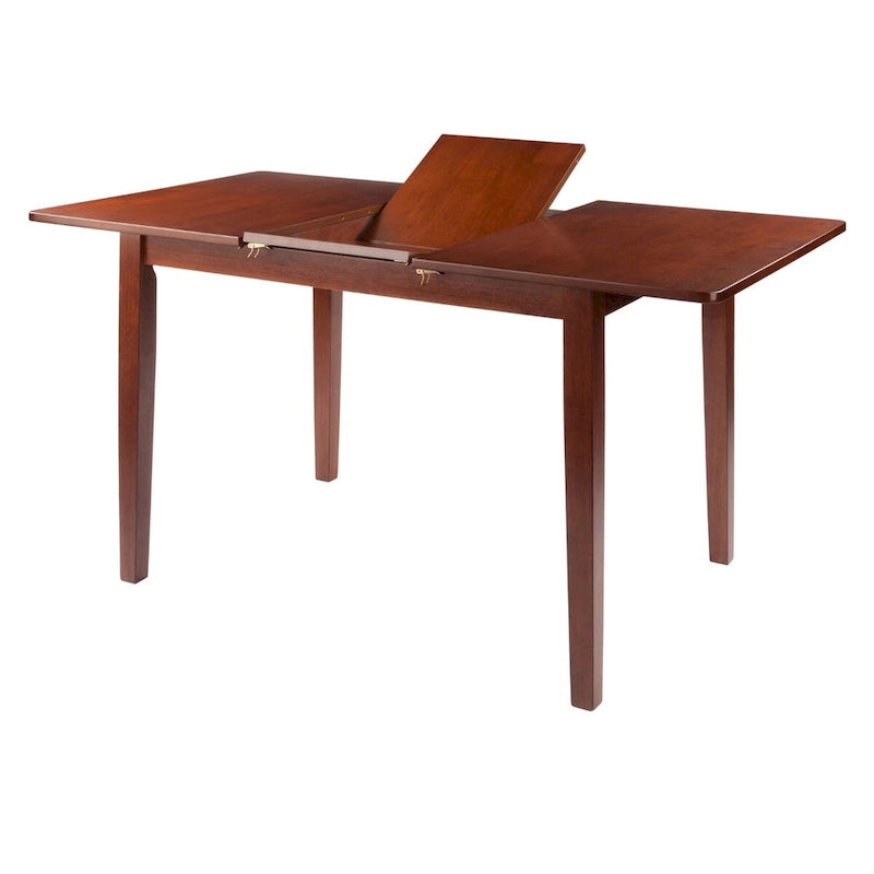 57 Brown Self-Storing Butterfly Leaf Dining Table Extension Top