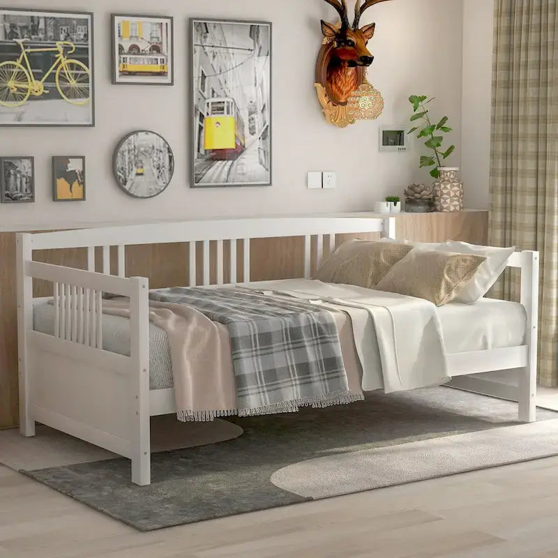 Modern Solid Wood Daybed, Multifunctiona