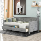 Twin Size Wooden Modern and Rustic Casual Style Daybed
